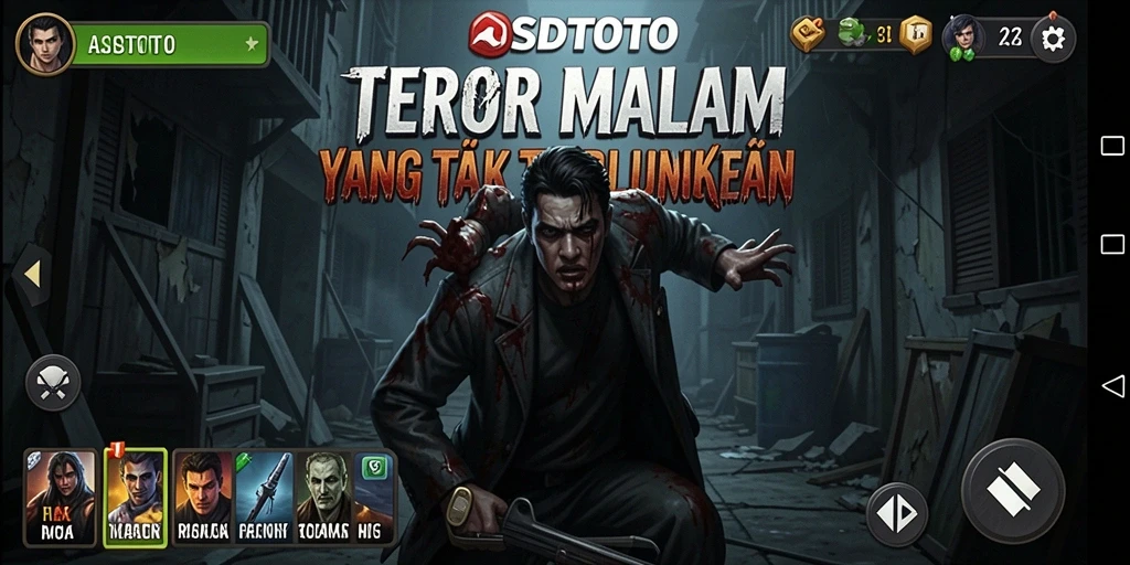 Tampilan gameplay ASDTOTO yang menegangkan dan menyeramkan.