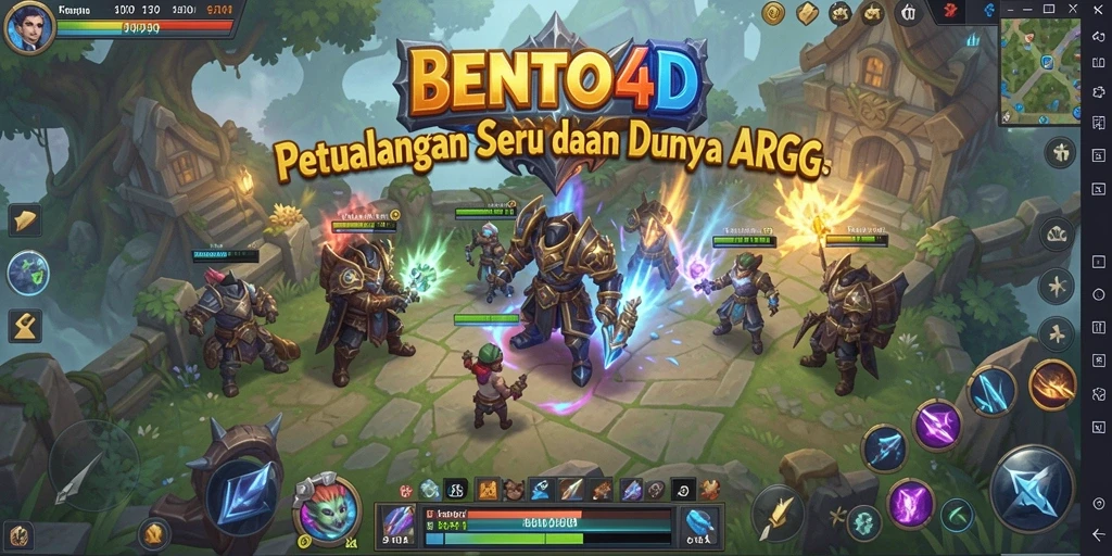 Tangkapan layar gameplay <strong>BENTO4D</strong> menunjukkan aksi seru dalam petualangan ARPG.
