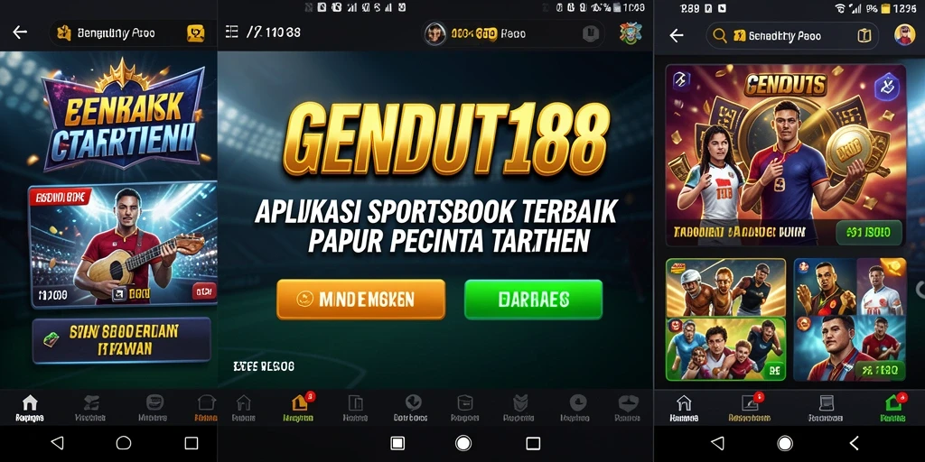 Tampilan gameplay menarik dari aplikasi Sportsbook GENDUT188.