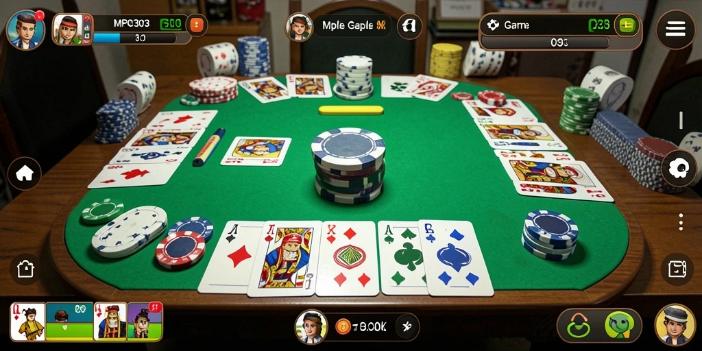 Tampilan screenshot MPO303 yang menampilkan gameplay Gaple yang seru.